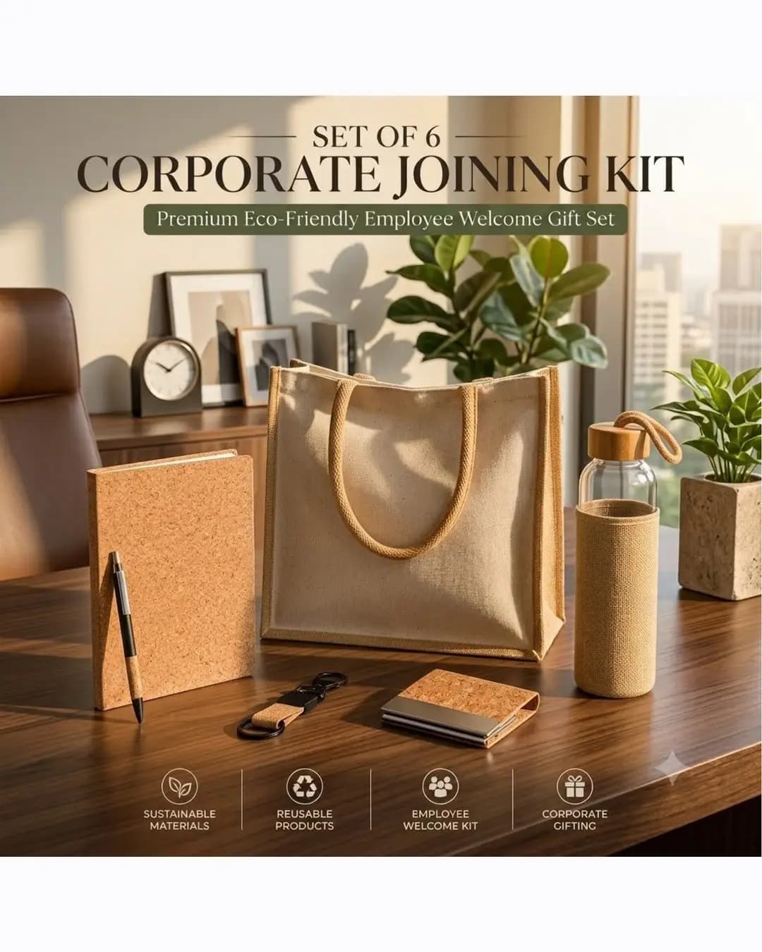 Set of 6 Eco-Friendly Corporate Joining Kit