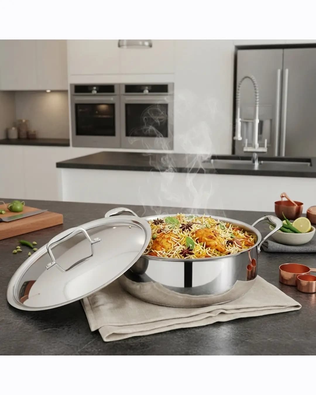 Vinod Platinum Triply Chef's Lagan Pots