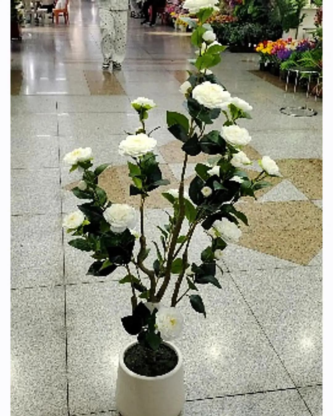 Artificial Rose Plant in Pot