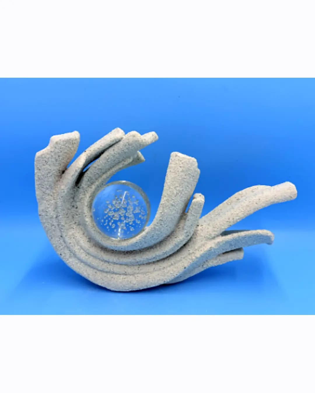 Wave Sculpture with Crystal Ball (DHK-1560)
