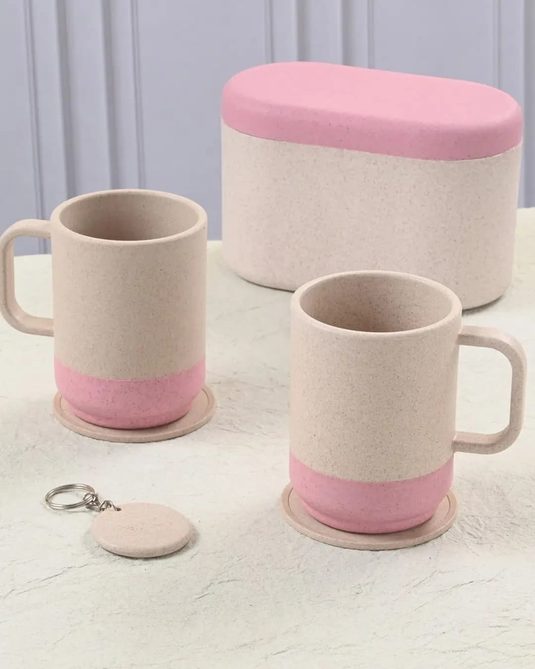 EHA Duo Gift Box DKK001 – 2 Dual Java Mugs, Coasters & Keychain