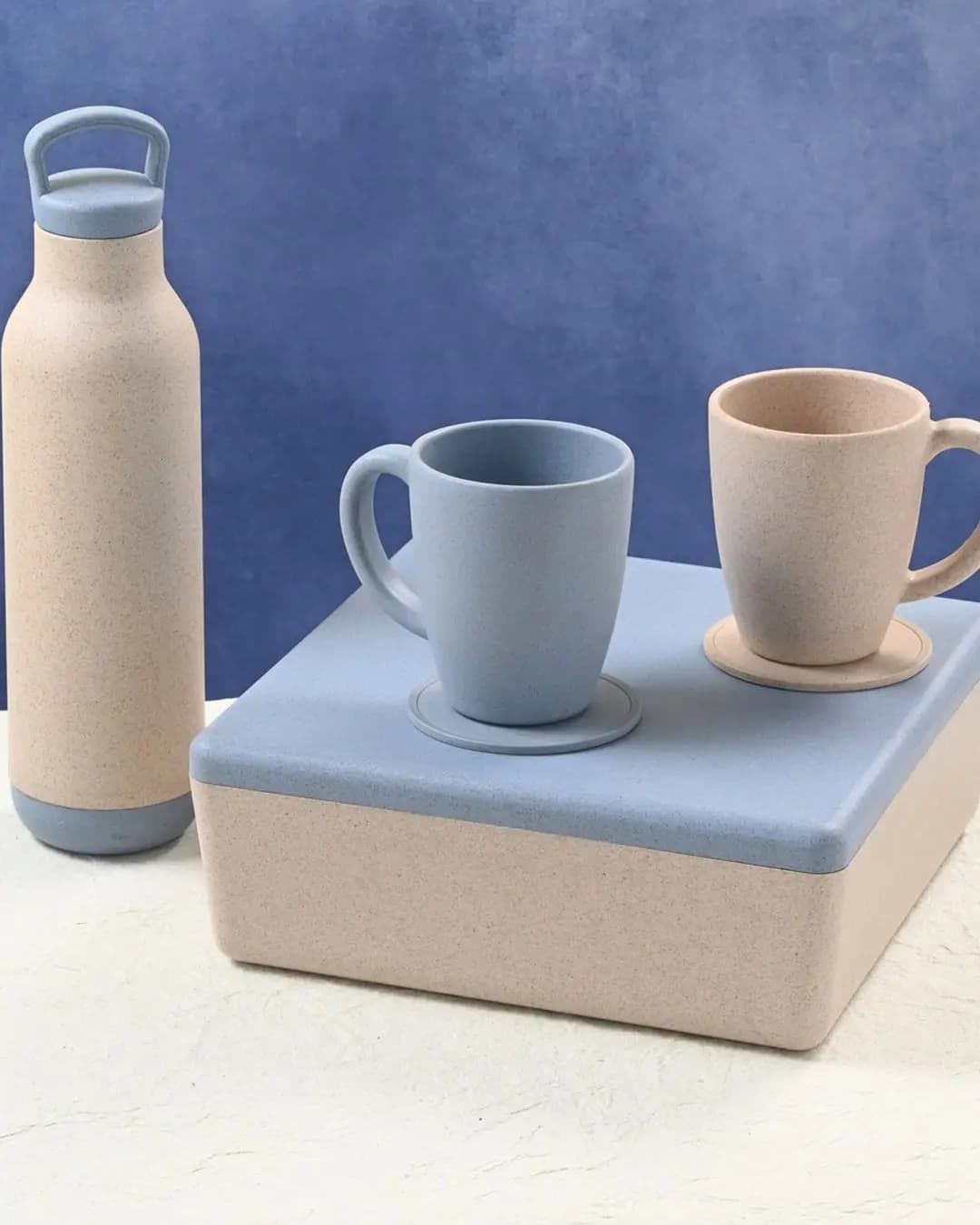 EHA Hexa Gift Box HEHH02 – Eco Spring Bottle, 2 Classic Mugs & Coasters