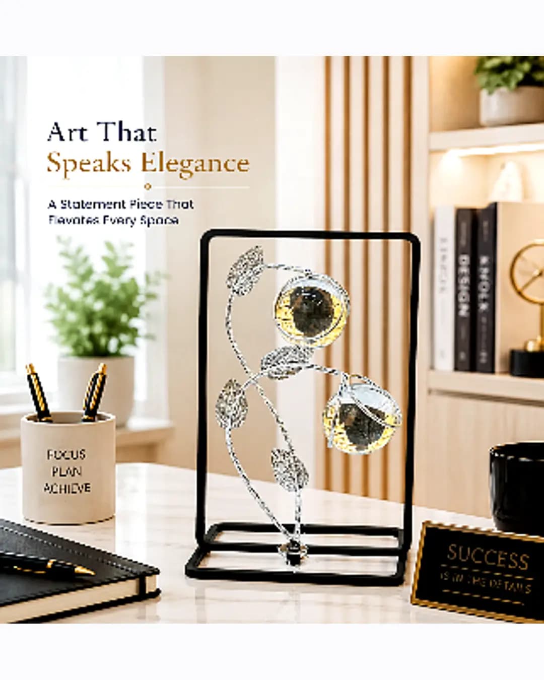 Crystal Ball Metal Art Decor (DHK-1553)
