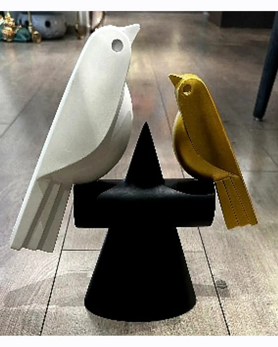 Bird on Cone Sculpture