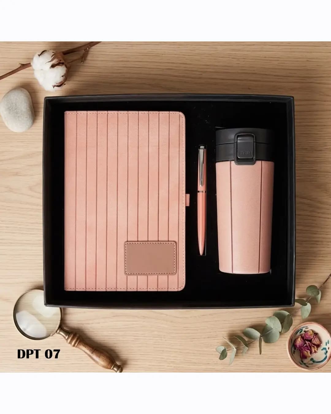 3-in-1 Diary Pen & Tumbler Gift Set - Pink