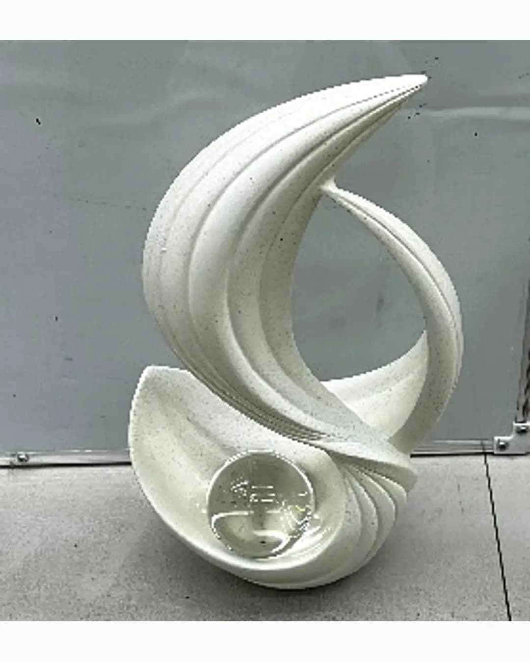 Wave Sculpture with Crystal Ball (MM-1602)