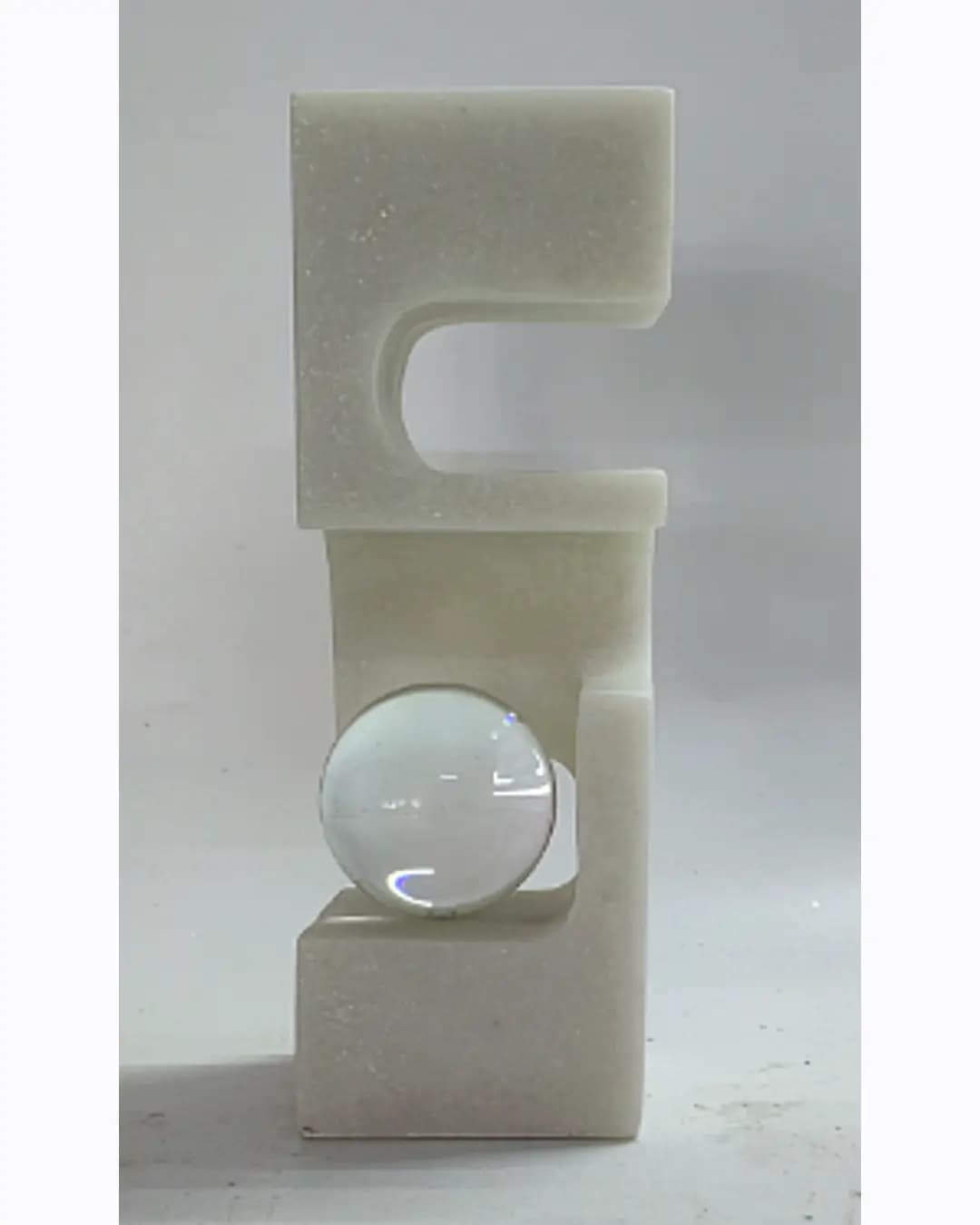 Abstract Sculpture with Crystal Ball