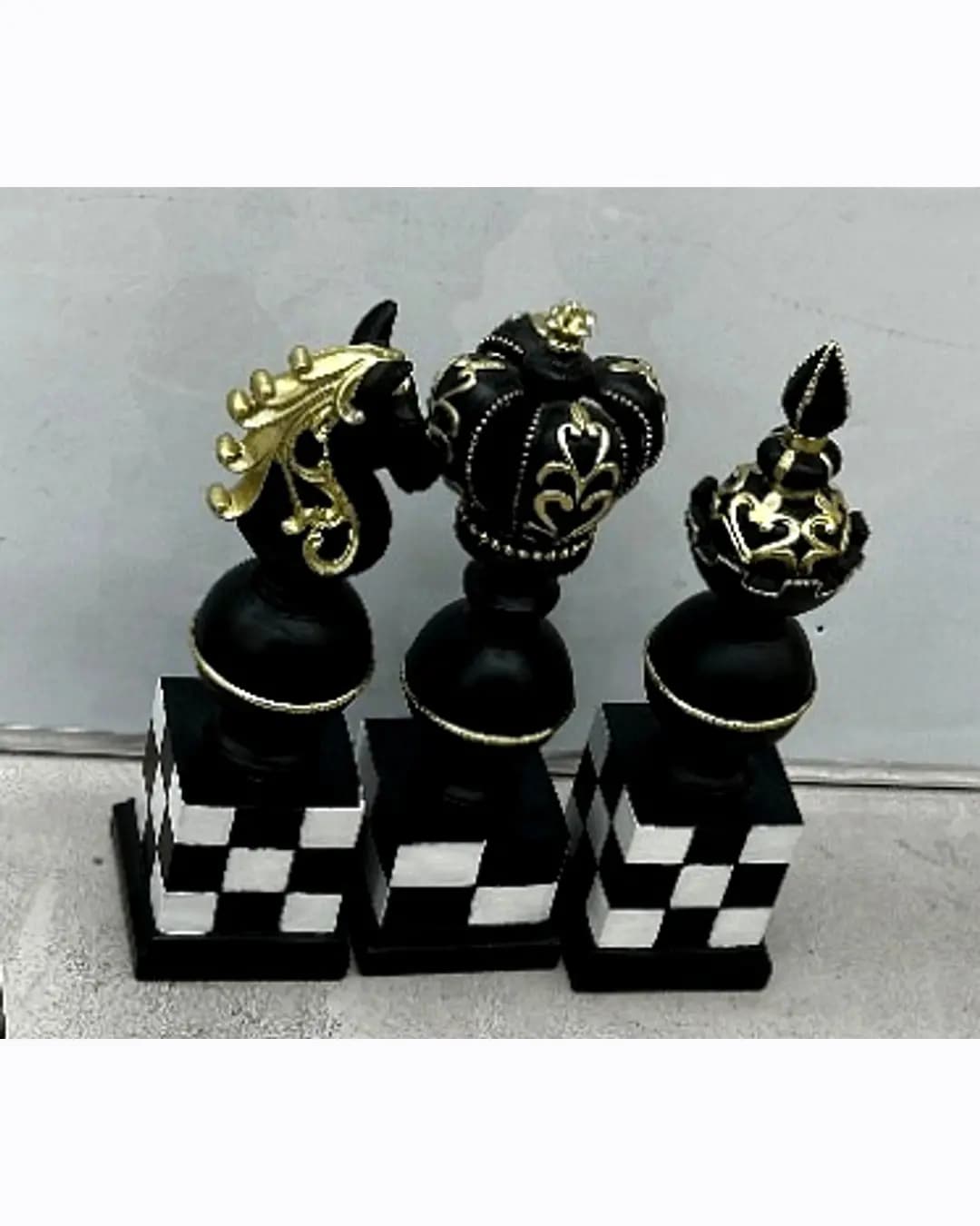 Chess Pieces Showpiece - Set of 3