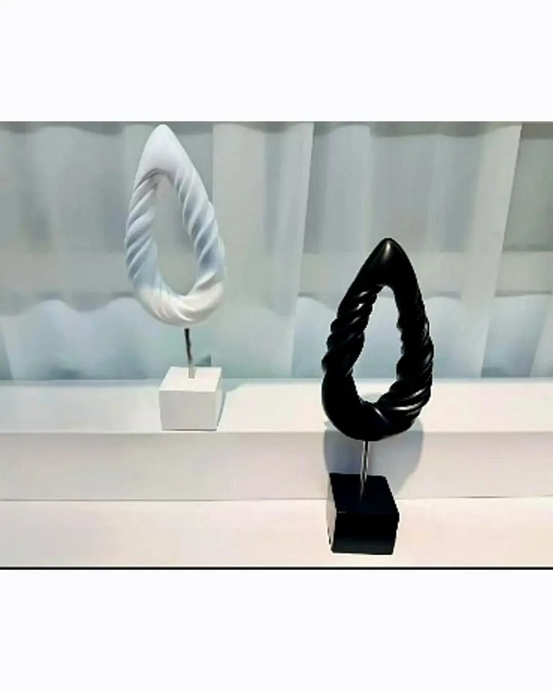 Abstract Ring Sculpture on Stand (DHK-1951)