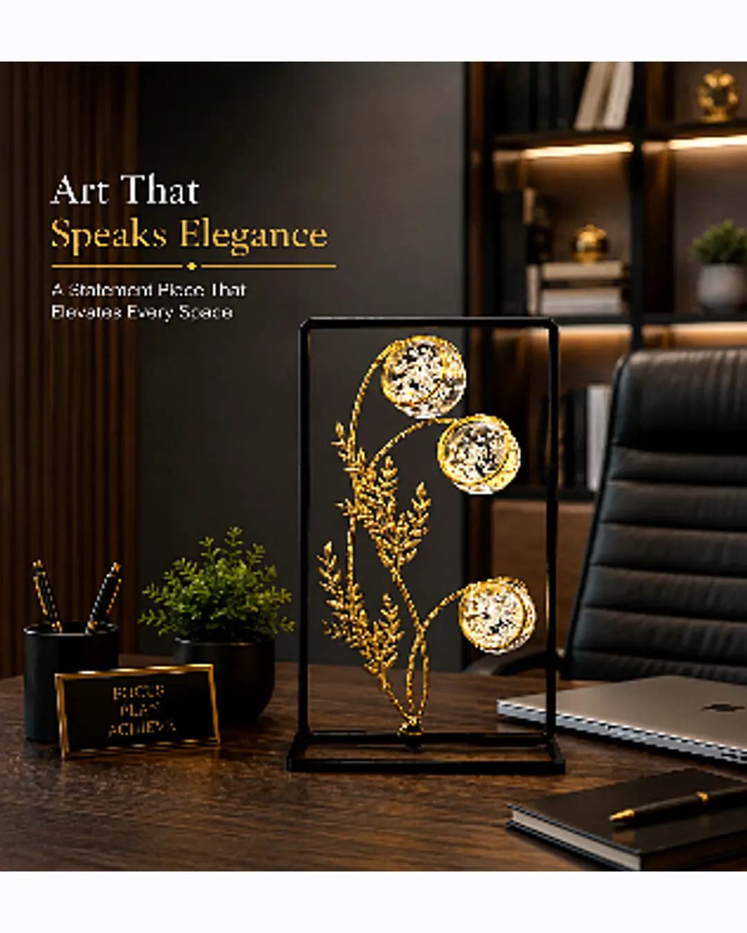 Crystal Ball Metal Art Decor (DHK-1551)