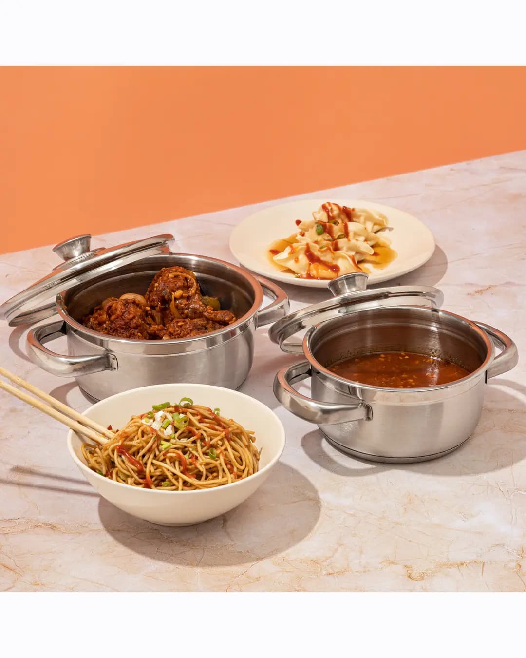 Vinod Stainless Steel Bremen Saucepot Set