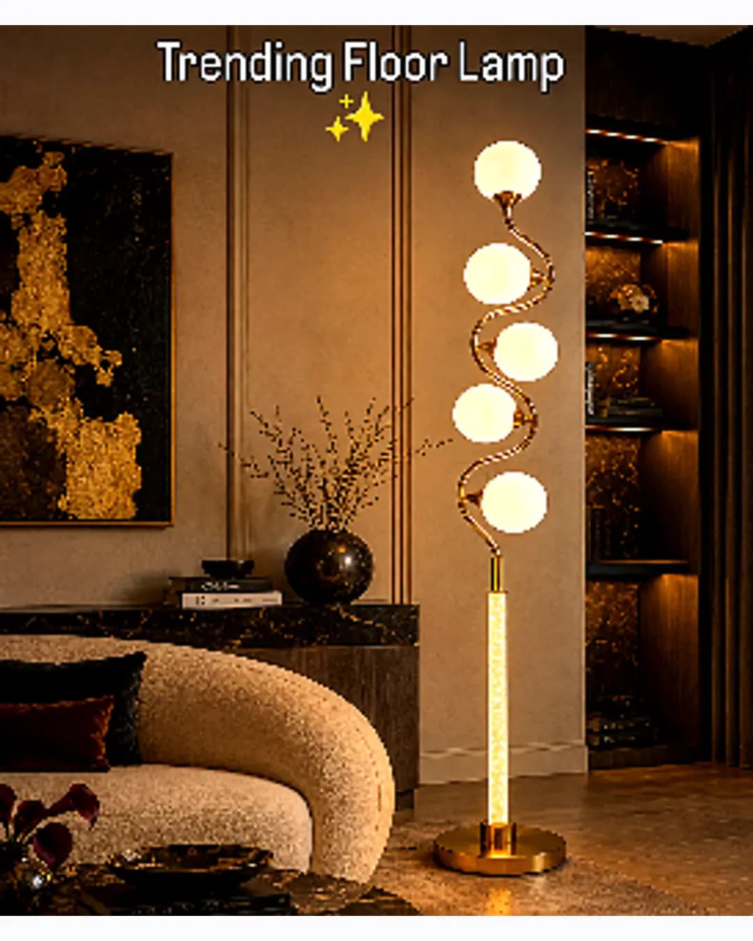 LED Floor Lamp - Globe