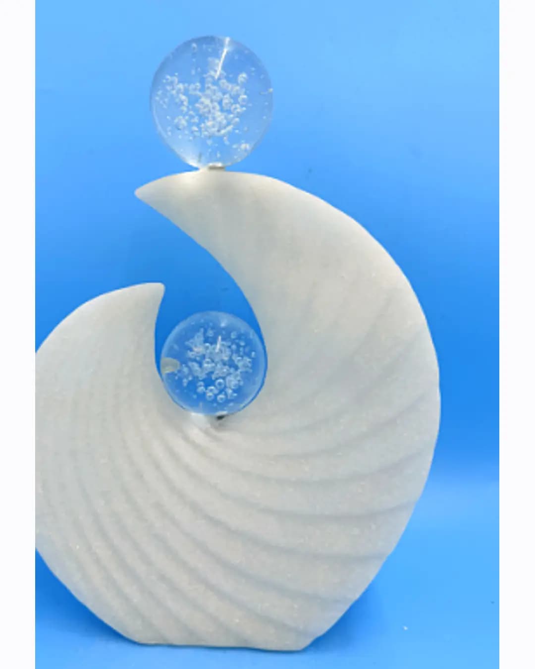 Wave Sculpture with Crystal Ball (DHK-1556)