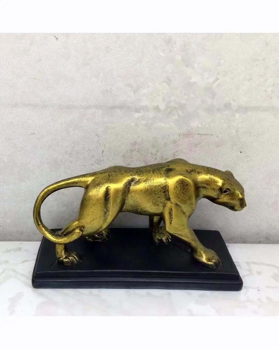 Golden Panther Showpiece