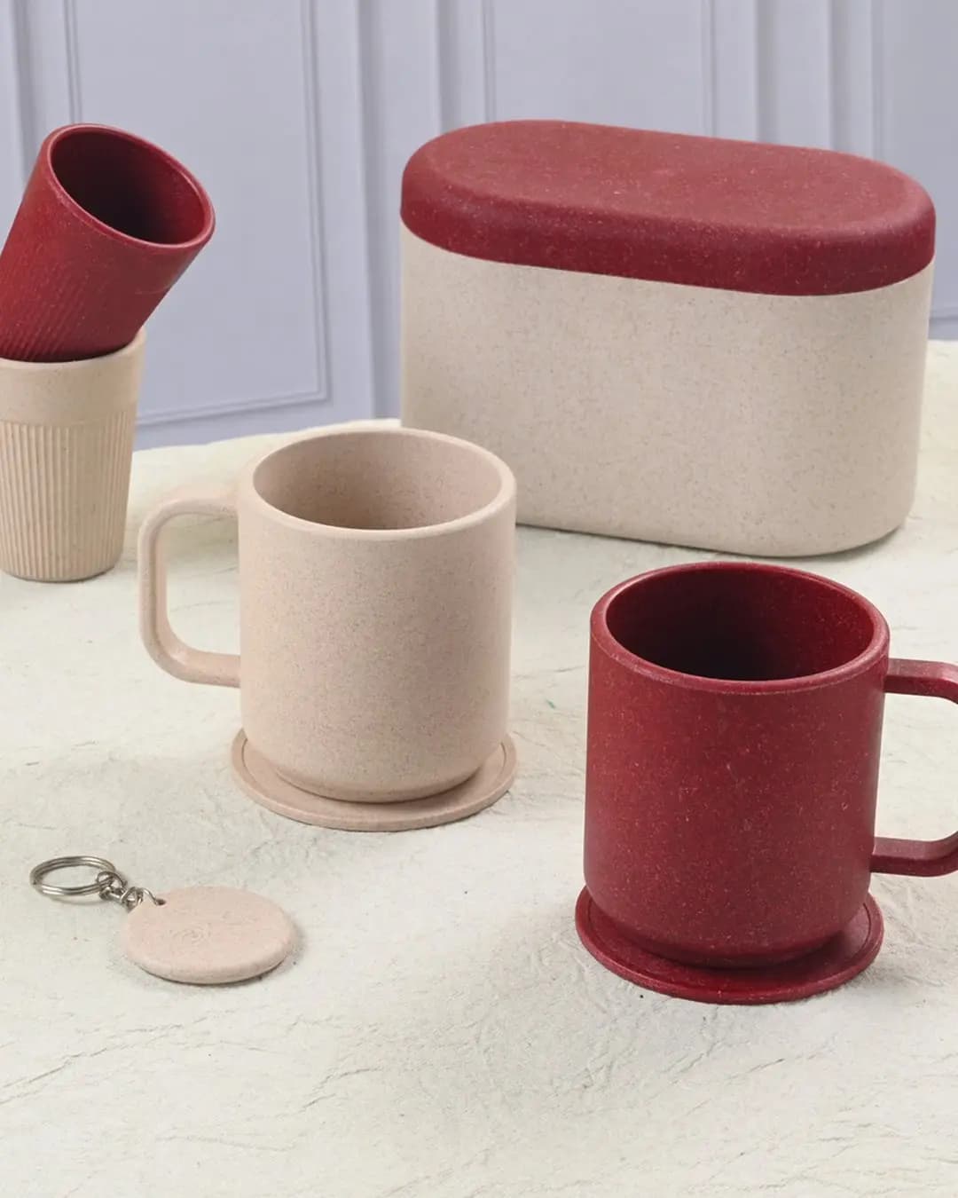 EHA Duo Gift Box DJJM05 – 2 Java Mugs, 2 Chai Cups, Coasters & Keychain