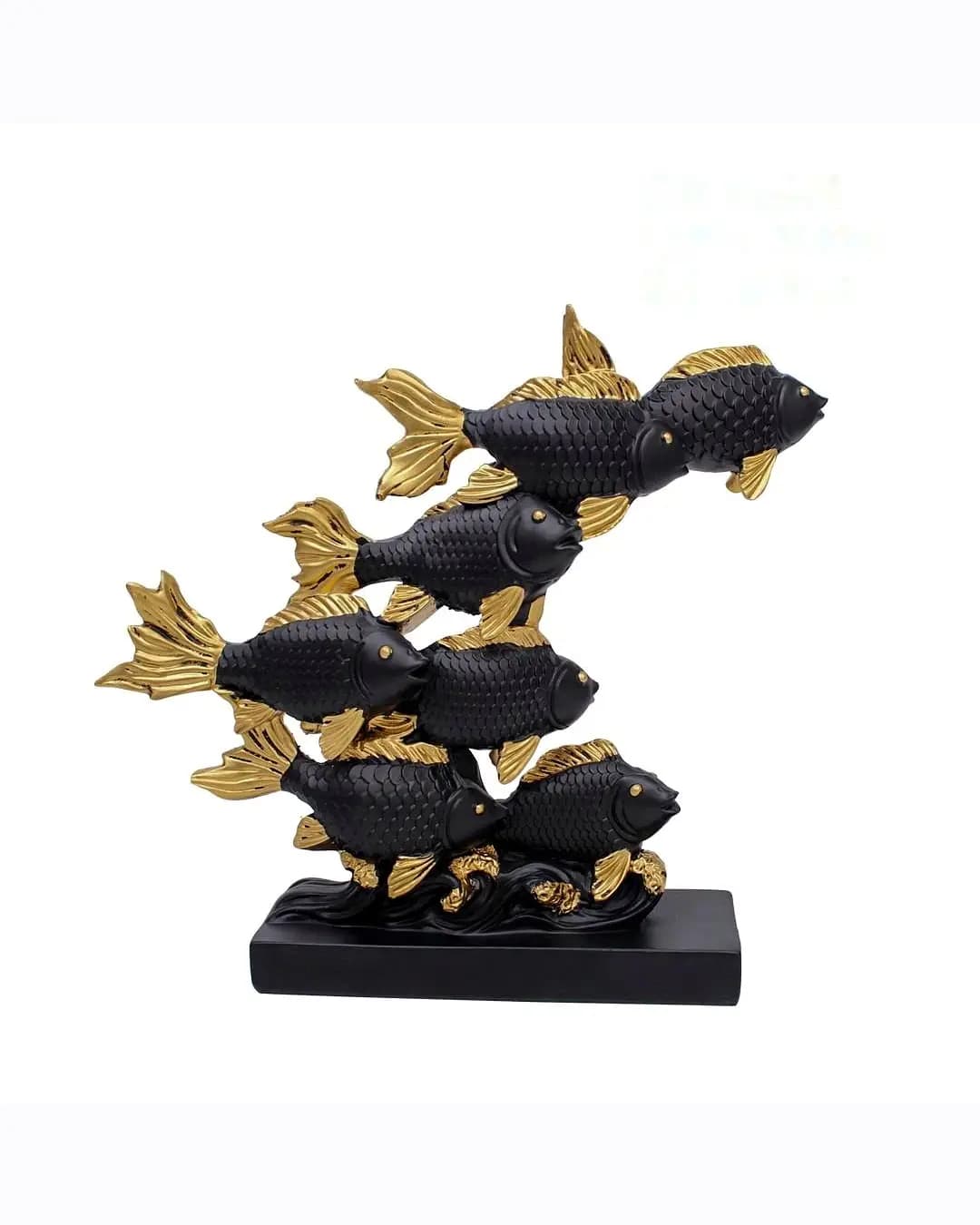 Golden Fish Tower Showpiece