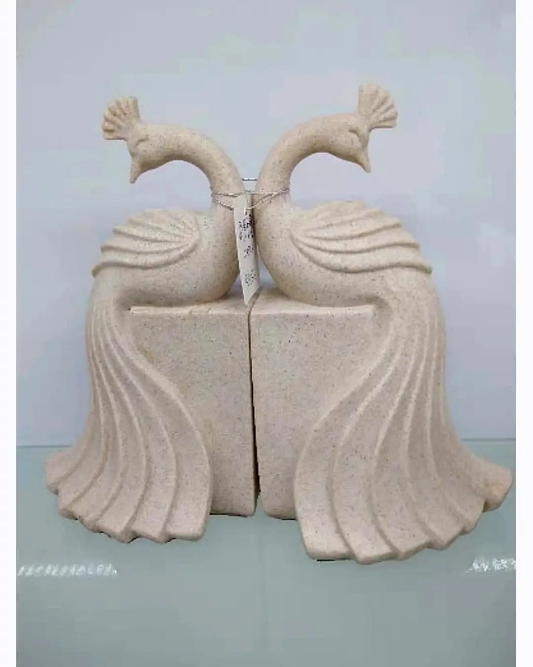 Peacock Bookend Set