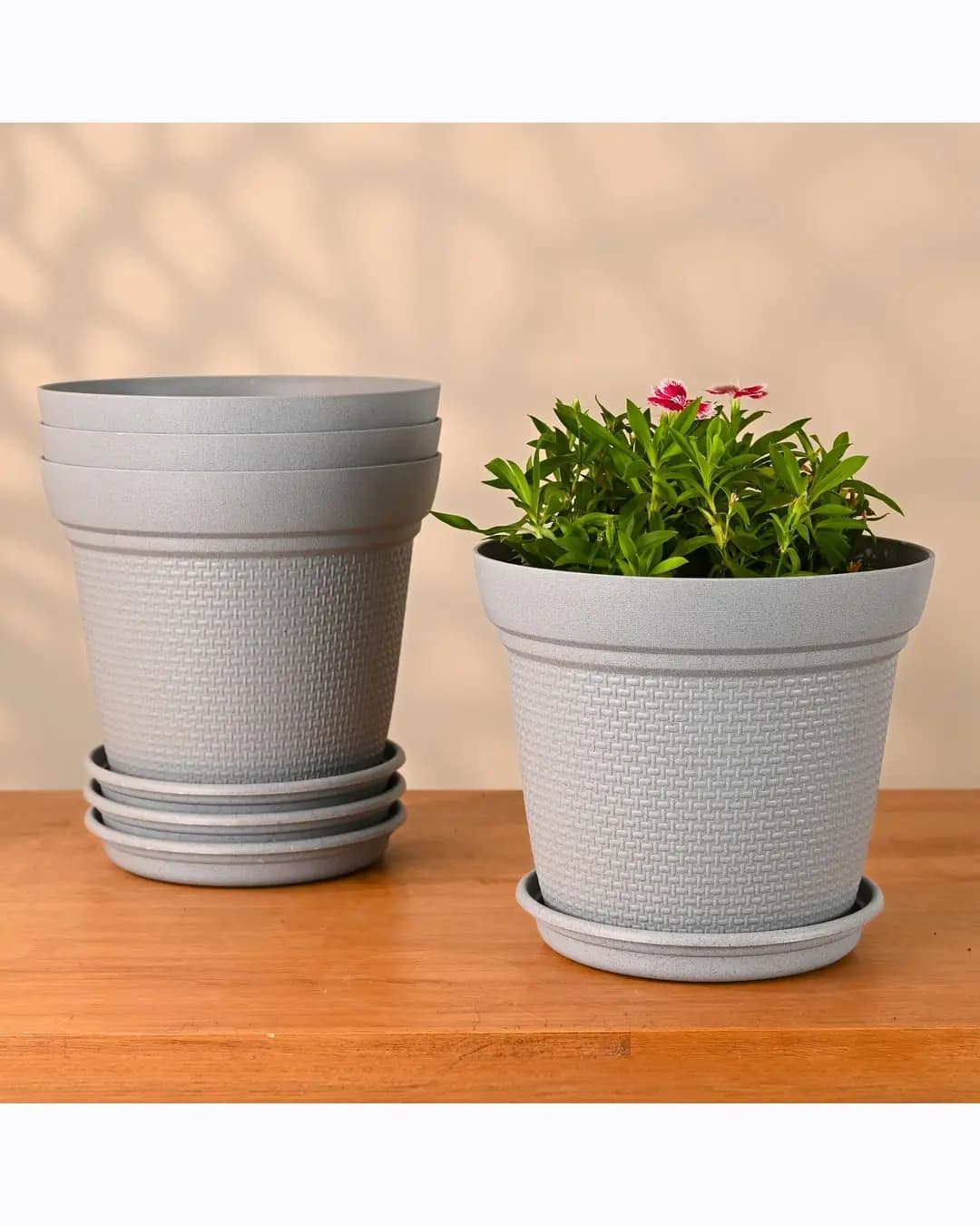 EHA Aura 8 Inch Planter set of 4