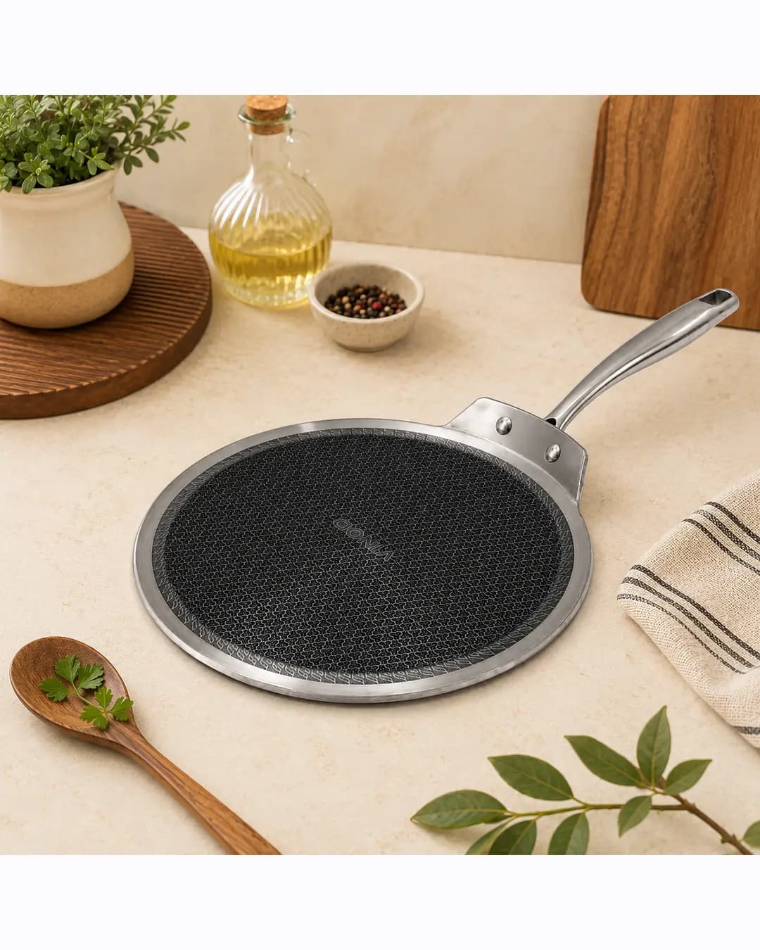 Vinod Platinum SAS PRO Flat Multi Purpose Tawa