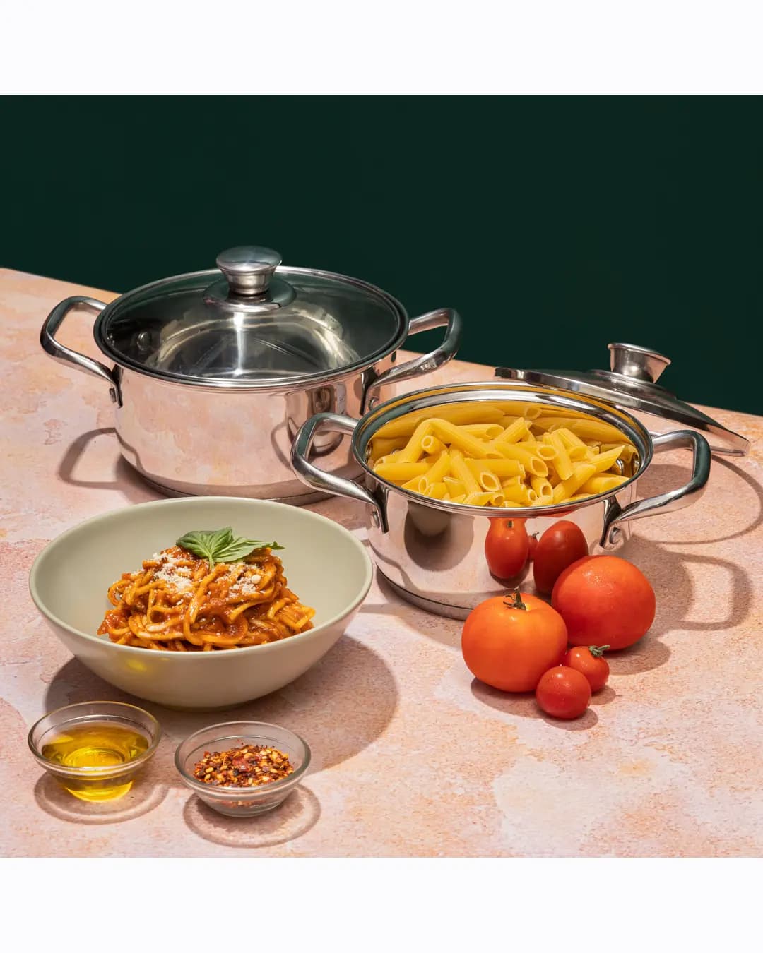 Vinod Stainless Steel Roma Saucepot Set (Induction Friendly)
