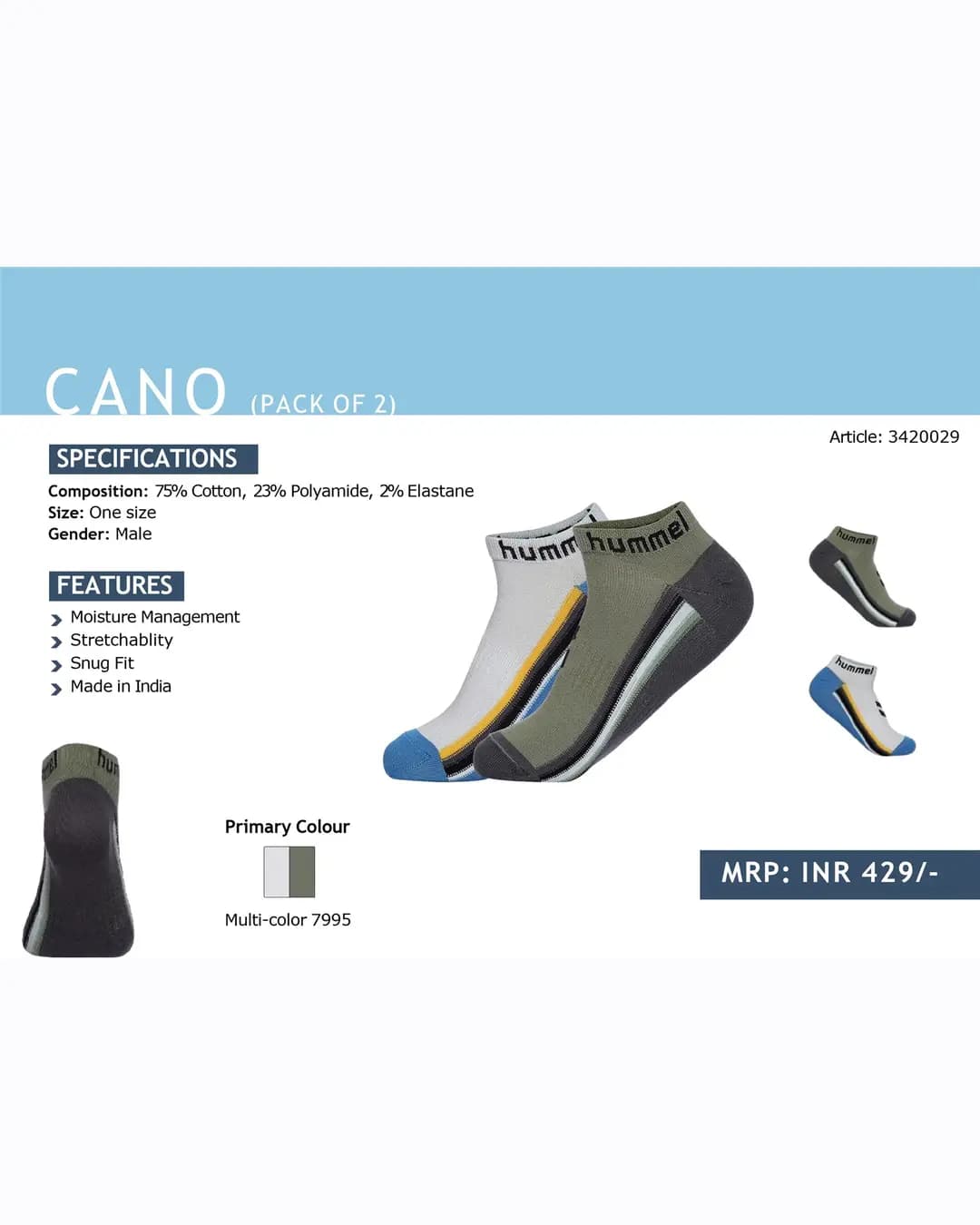 Hummel Cano Men Pack of 2 Socks