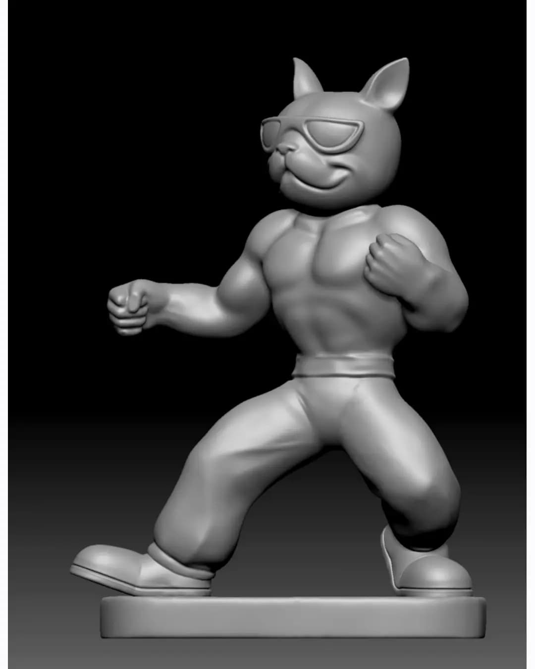 Boxer Cat / Lion Figurine (DHK-1728)