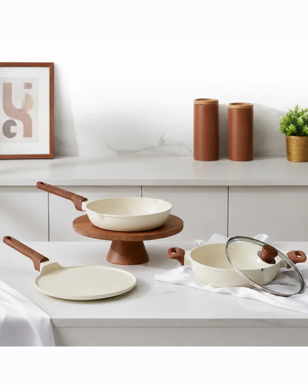 Vinod Di Casa Signature Ceramic Non Stick Cookware Set - 3 pcs