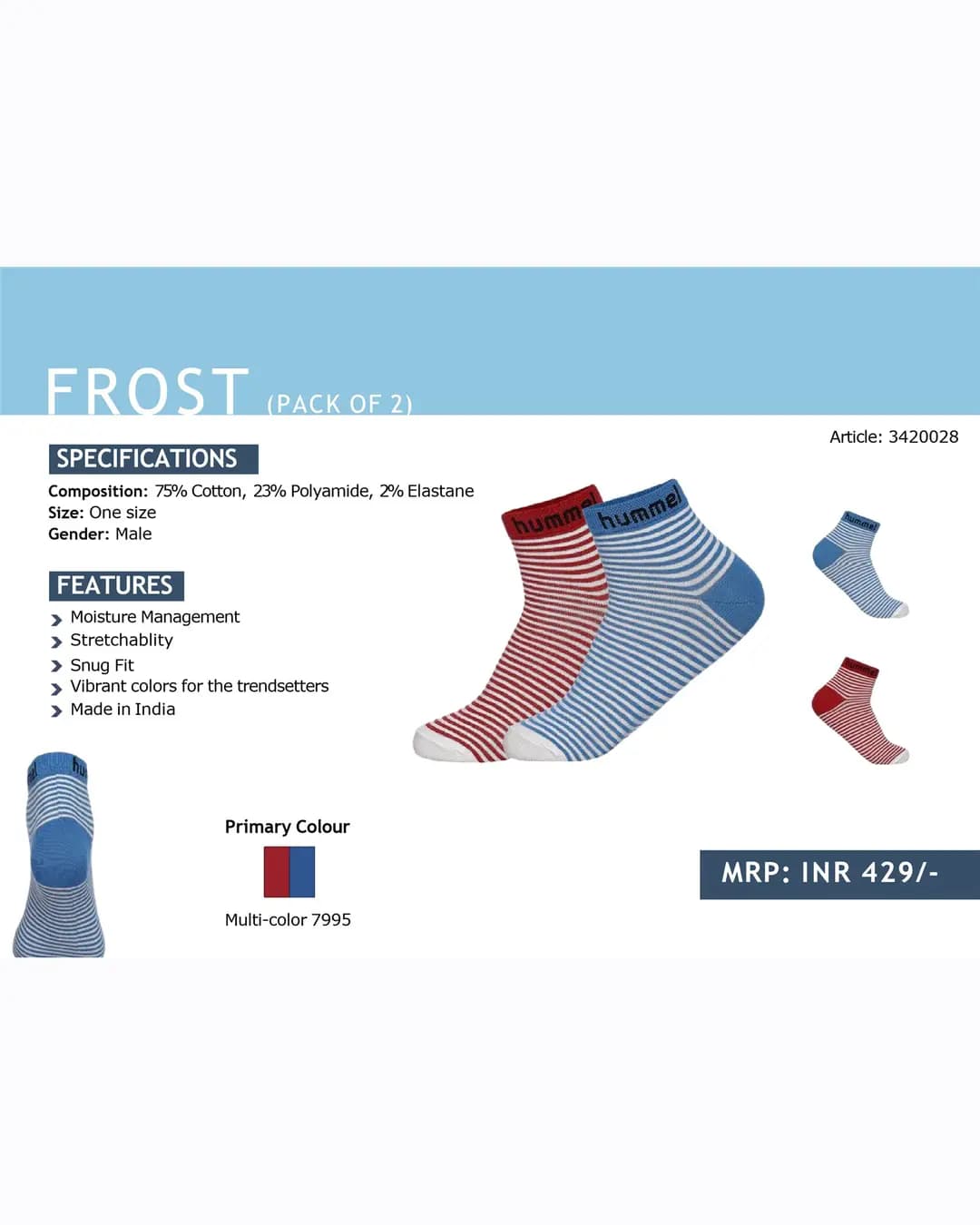 Hummel Frost Men Pack of 2 Socks