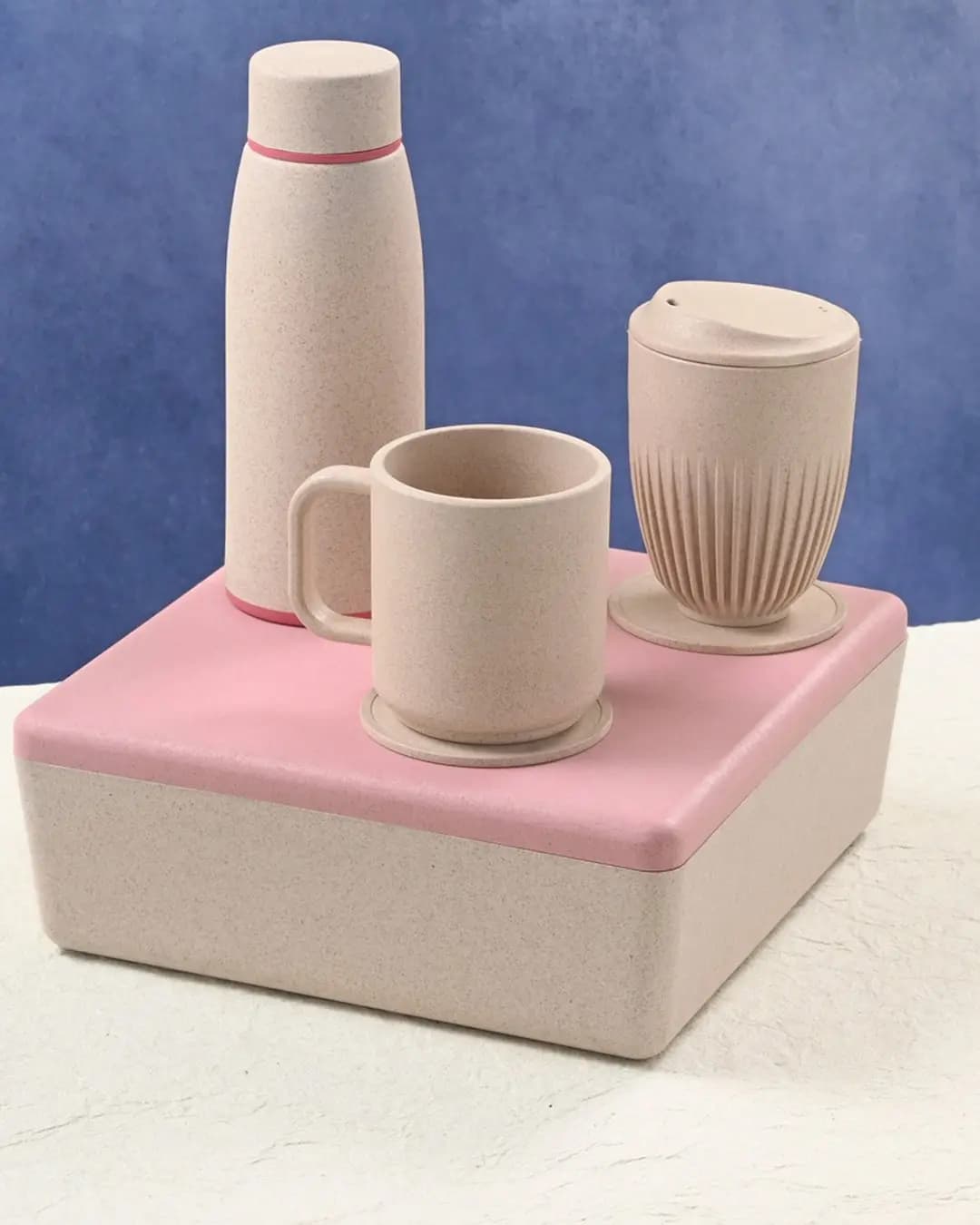 EHA Hexa Gift Box HAJU01 – Motiva Bottle, Retro Mug, Java Mug & Coasters