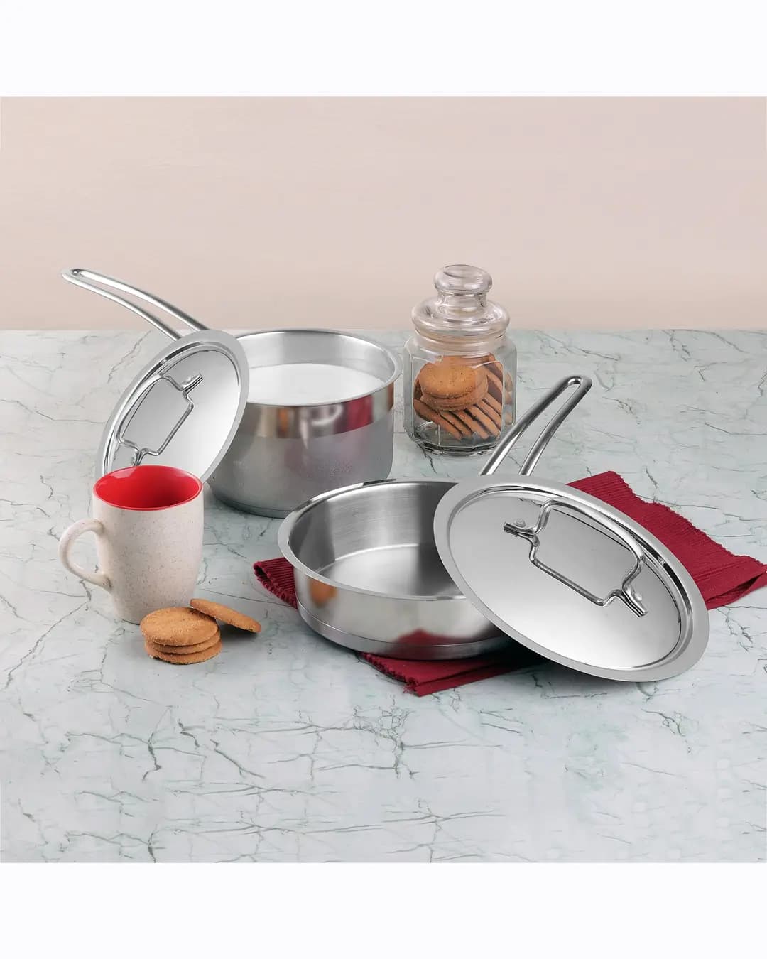 Vinod Stainless Steel Classique Deluxe Set (Induction Friendly)