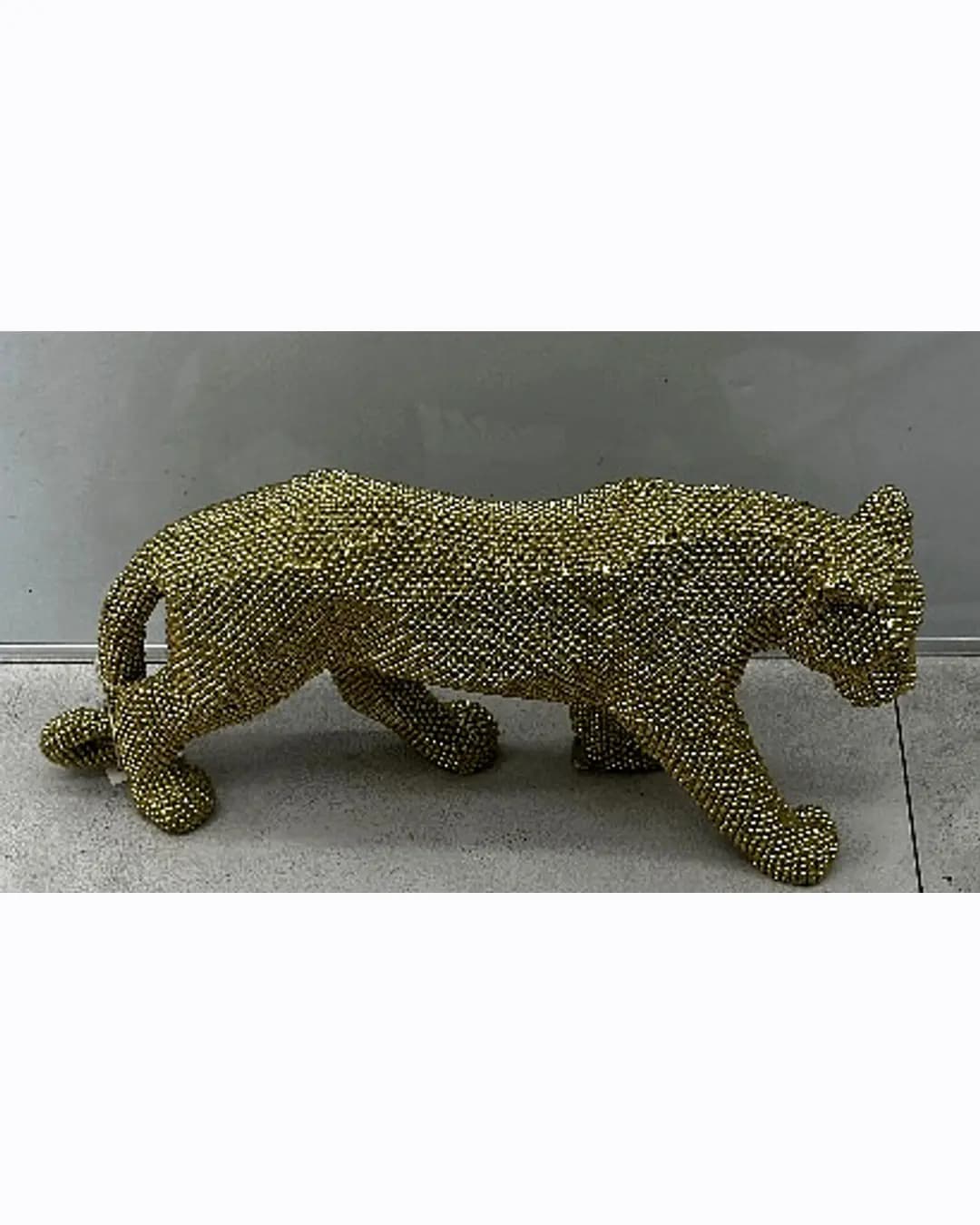 Golden Leopard Showpiece