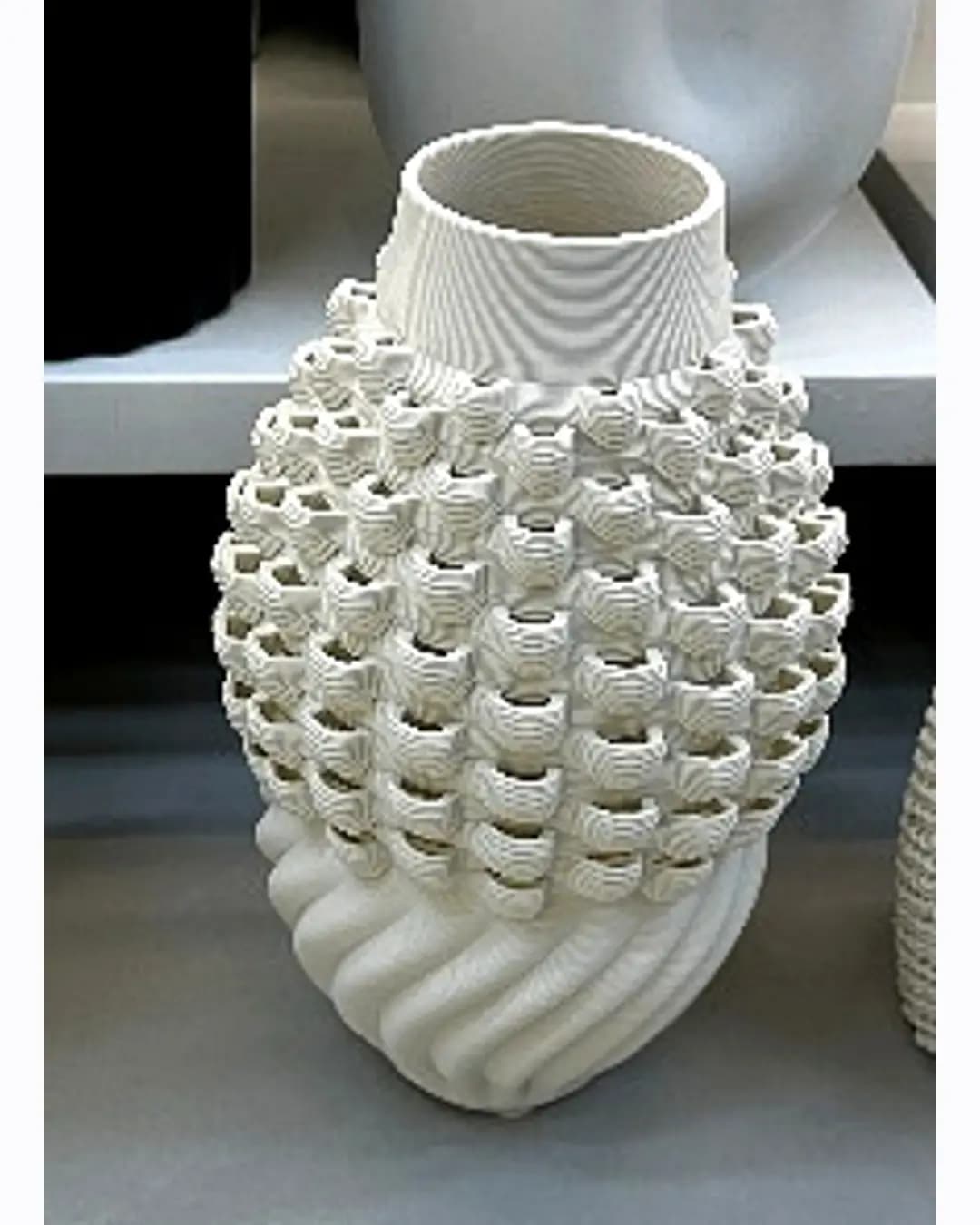 Bubble Texture Vase - White