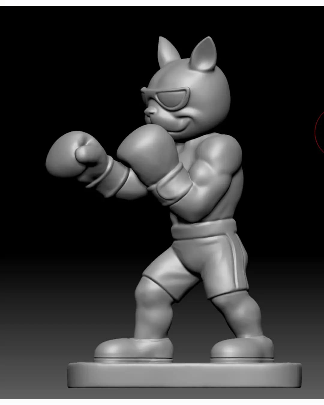 Boxer Cat / Lion Figurine (DHK-1729)