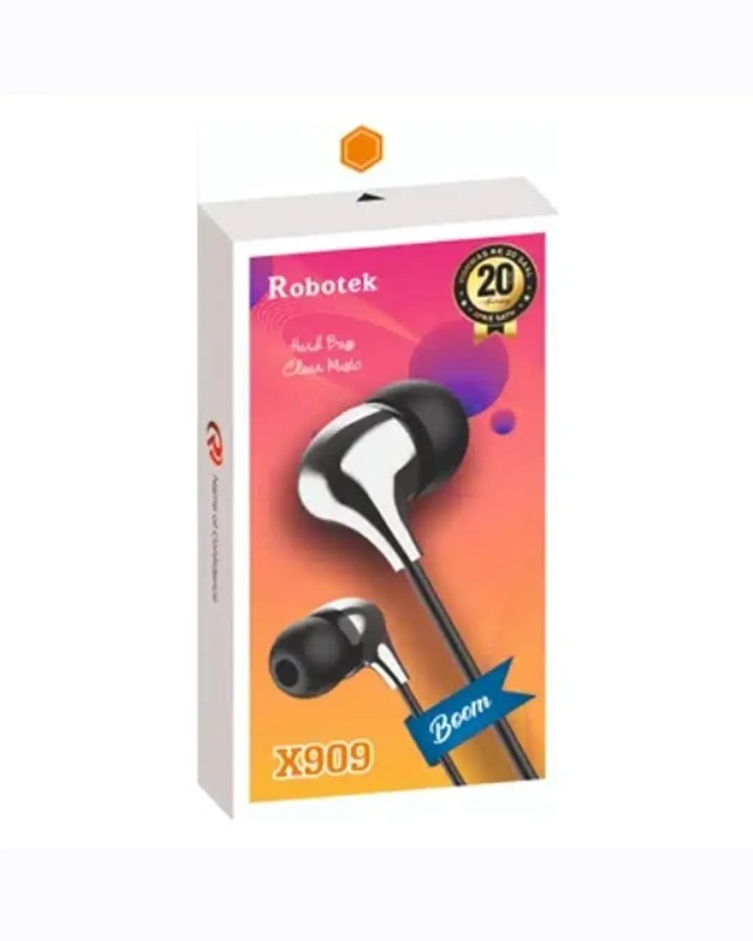 Robotek HF X909 Boom(P) Wired Earphone
