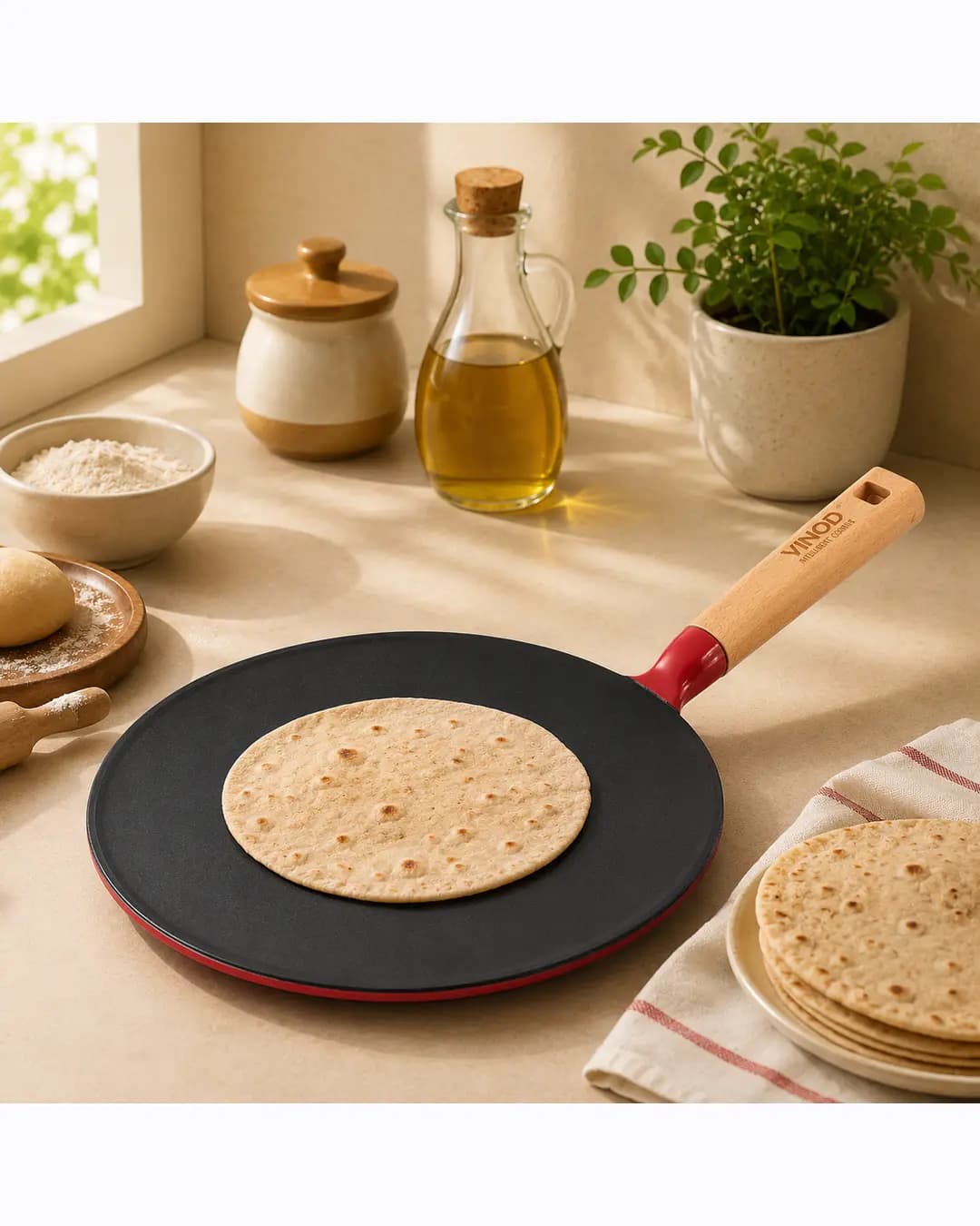 Vinod Cast Iron Freya Roti Tawa - 26 cm
